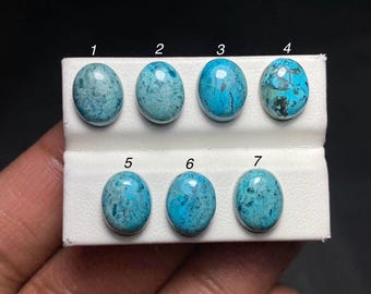 Natural Shattuckite Cabochon, Oval Shape, MM Size Loose Gemstone, C Code