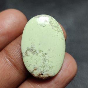 Natural Lemon Chrysoprase Cabochon, Lemon Chrysoprase Gemstone For Earring, Cabochon For Jewelry Making, 23cts,28x19x4mm,