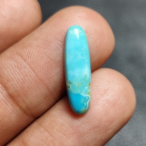 Natural Kingman Turquoise Hand Polished Gemstone, Kingman Turquoise Stone, Kingman Turquoise Cabochon, Kingman Turquoise, CT2, 20×6×3mm