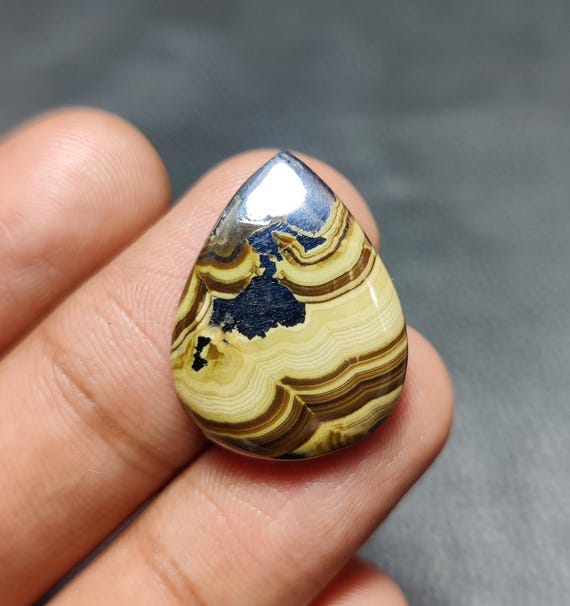 Natural Schelenblende Gemstone Cabochon: Jewelry Making (24x19x4mm