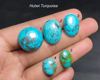 Natuurlijke Hubei-turkoois cabochon, Hubei-turkoois, Hubei-turkoois voor het maken van sieraden losse edelsteen, 4078-84