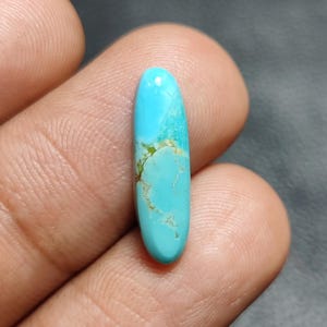 Natural Kingman Turquoise Hand Polished Gemstone, Kingman Turquoise Stone, Kingman Turquoise Cabochon, Kingman Turquoise, CT2, 20×6×3mm
