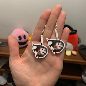 Funny Opossum Earrings
