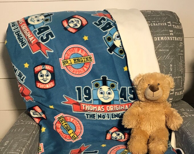 Thomas the Train Blanket 53 X 57 Kids Fleece Large Full Size Throw