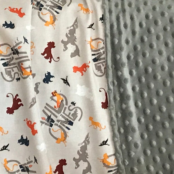 Lion Guard Baby Blanket Minky Cotton Wild Ones Lion King Lovey Burp Cloth Gift