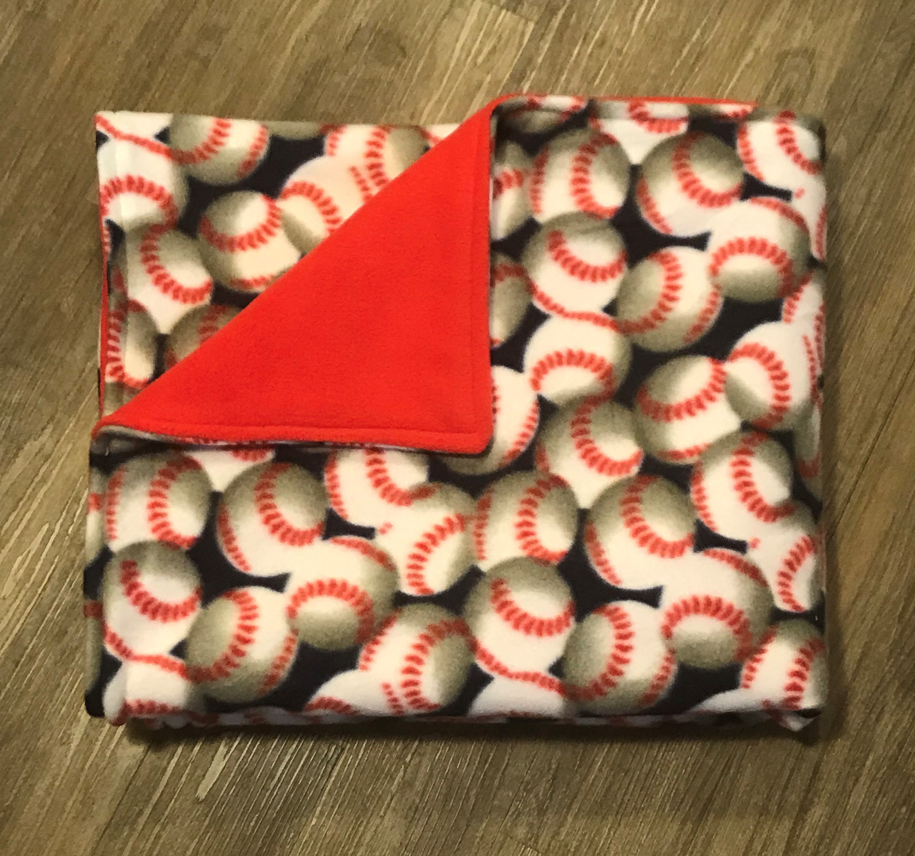 Baseball 33 x 56 blanket Fleece Toddler Baby Childrens Bed Etsy