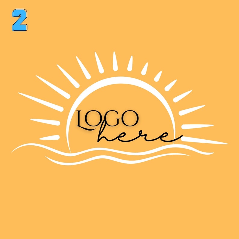 Sun Logo, Summer Logo, Spring Logo, Sunshine Logo, Warm Logo, Sunny ...