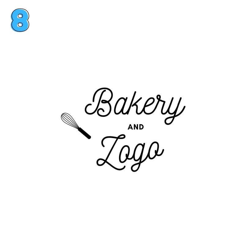 Bakery Logo, Baker, Chef Logo, Muffin Logo, Bread Logo, Bakery, Custom