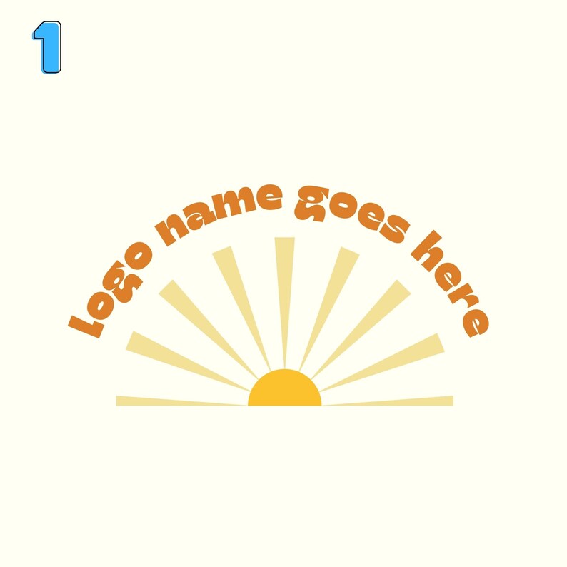 Sun Logo, Summer Logo, Spring Logo, Sunshine Logo, Warm Logo, Sunny ...