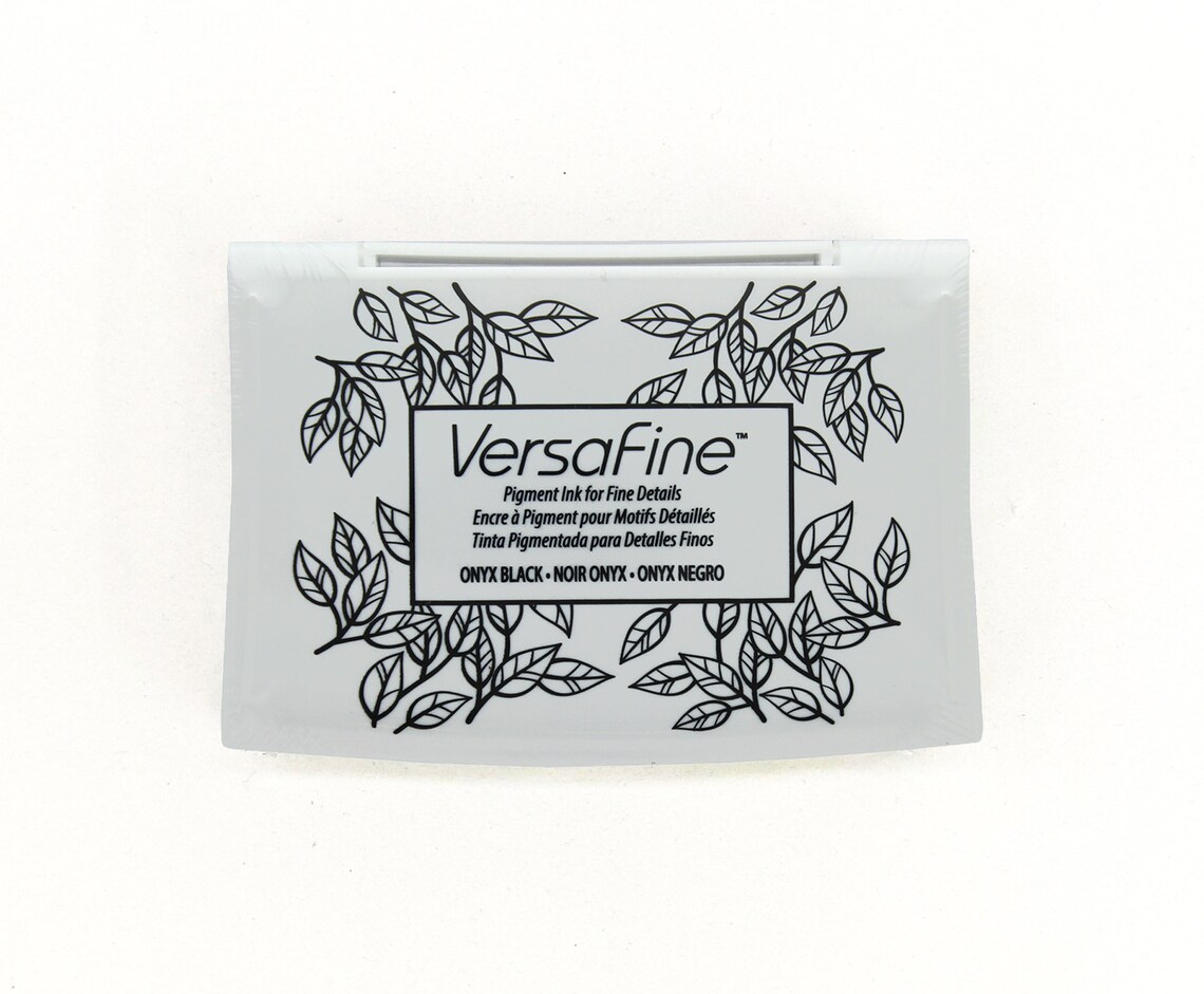 Versafine black ink pad Ink pad for Stamping on cardboard Etsy