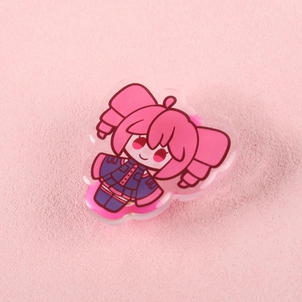 Kasane Teto | Vocaloid | 1.5" Acrylic Pin with Epoxy |