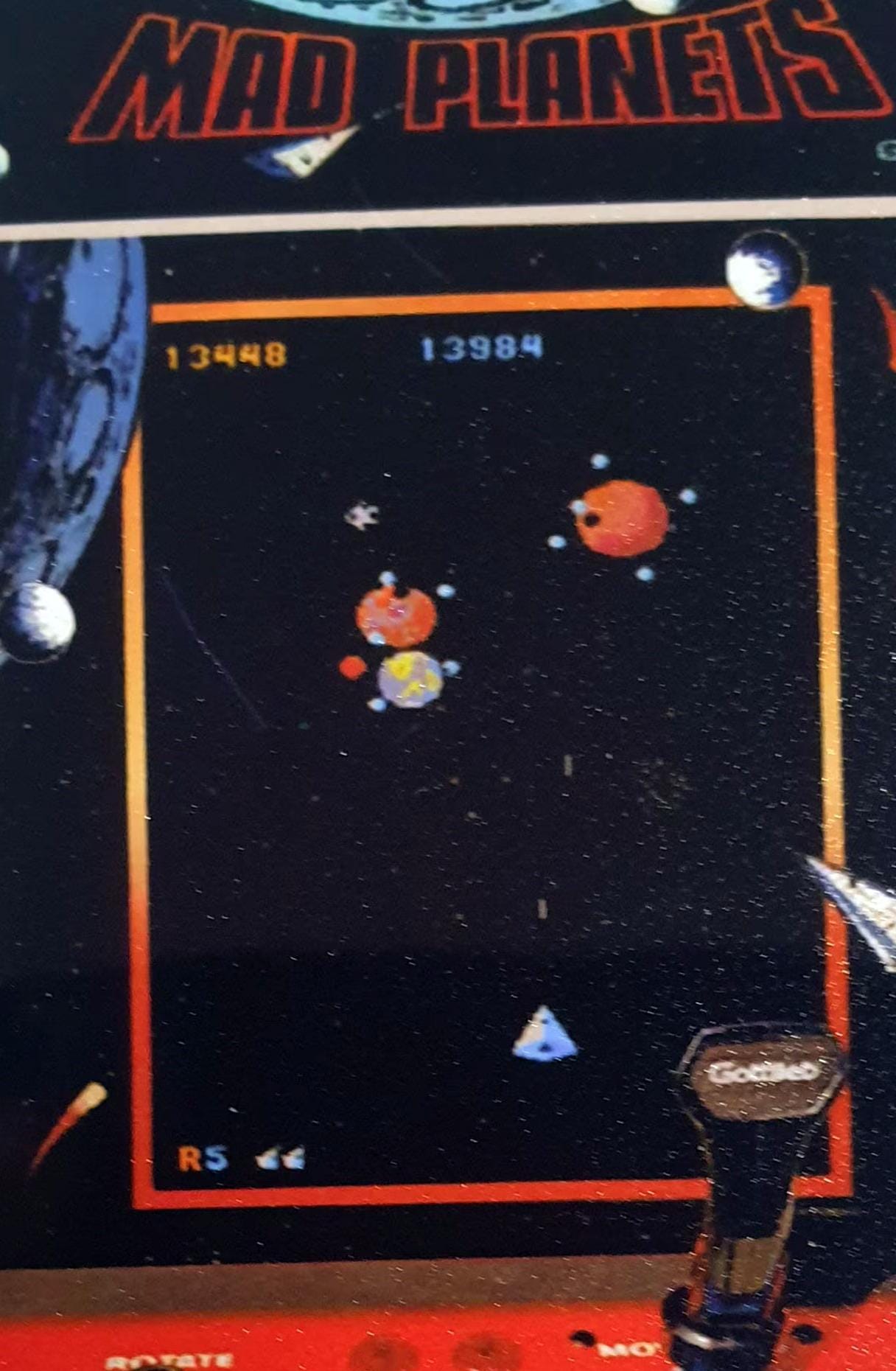 Mad Planets Arcade Aluminium Credit Card Size Fridge Magnet Retro