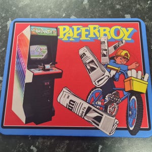 Paperboy mouse mat c64 commodore Amiga Arcade Zx Spectrum Retro Gift