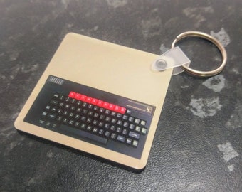 Micro Computer Schlüsselring Retro Geschenk