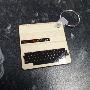 Dragon32  Computer keyring Retro Gift