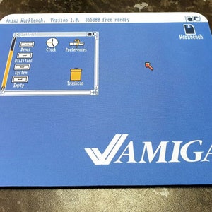 Mouse pad mat Amiga Workbench commodore