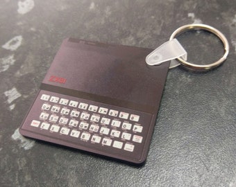 ZX81 Sinclair Computer Schlüsselanhänger Retro Geschenk