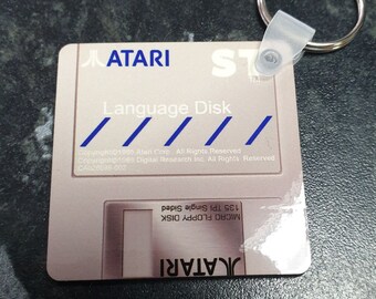 Atari ST Retro Geschenk Geek Schlüsselring Schlüsselbund