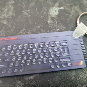 ZX Spectrum plus  Retro Gift keyring