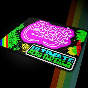 Mouse pad mat Sabre Wulf ZX Spectrum C64 Retro Gift