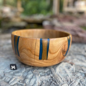 Maple Bowl With Resin - #202