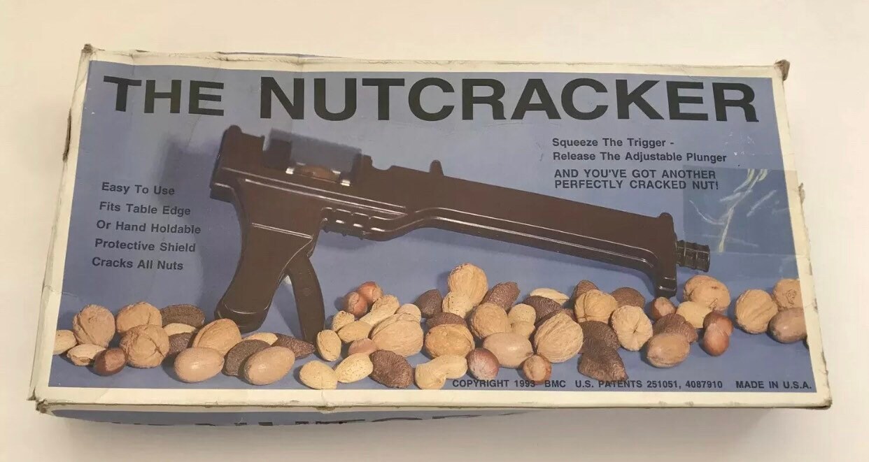 Nutcracker Gun Mid Century Machine Gun 1976 Nuts/Walnuts Etsy