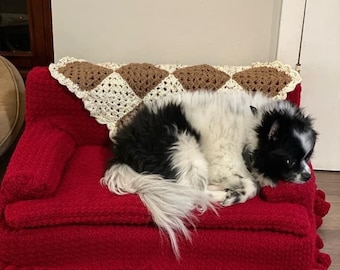 Handcrafted Crochet Cat Sofa Bed