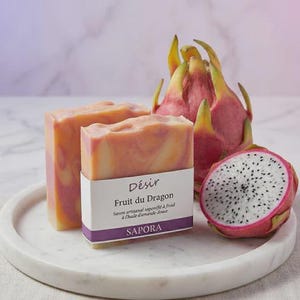 Dragon Fruit, colorful soap with sweet almond oil