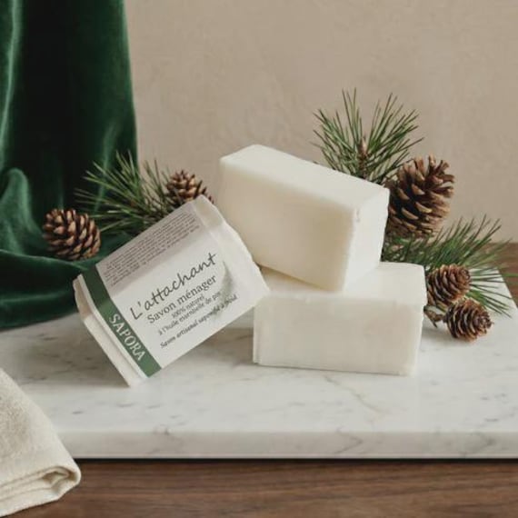 Savon ménager - L'attachant au pin - Savon à l'huile de noix de coco biologique - Sapora