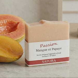 Mango & Papaya – Exotic handcrafted soap, fruity and vitamin-rich sweetness