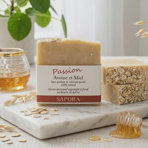 Oat, honey and shea butter, all-natural handcrafted soap