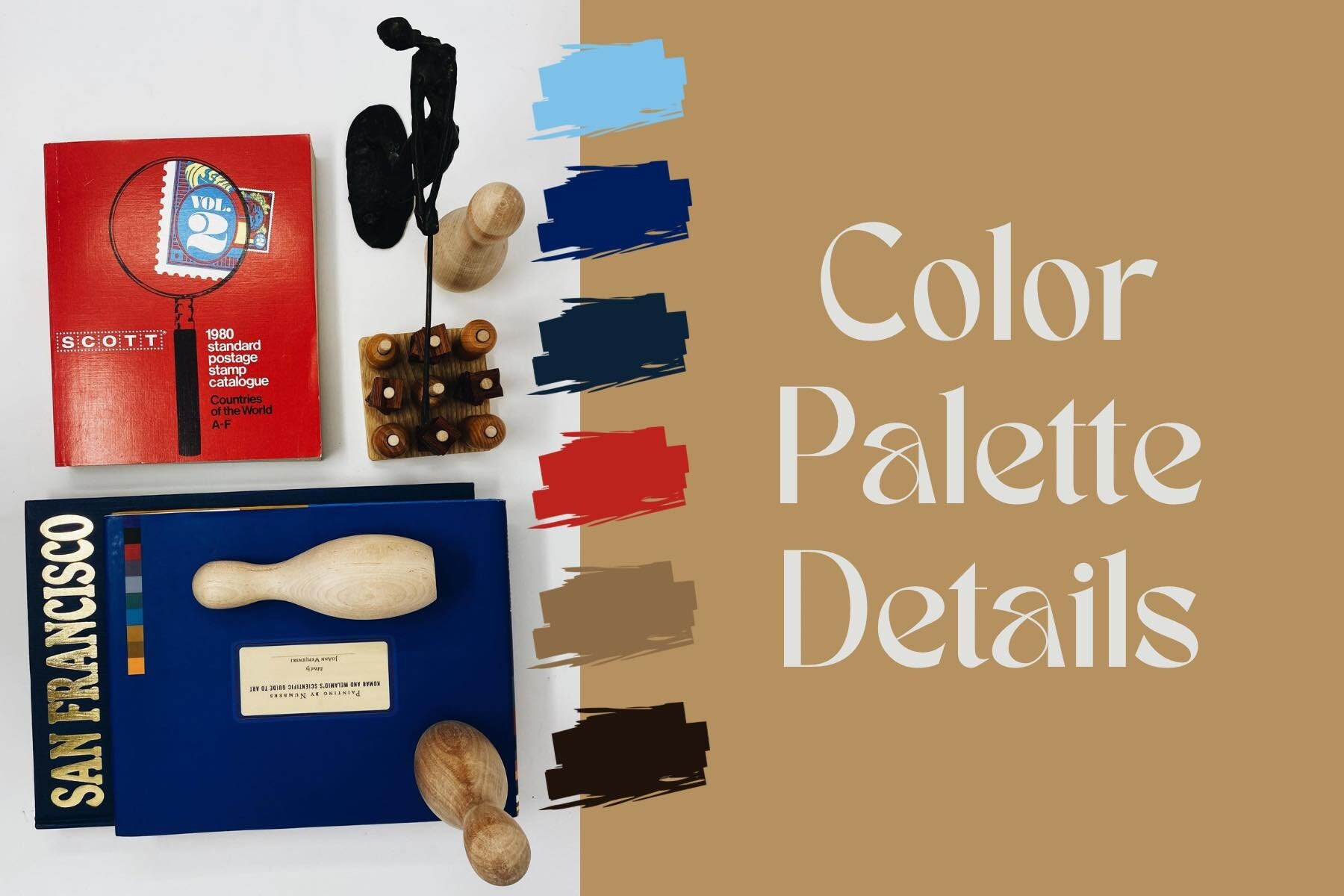 Primary Games Coffee Table Décor Collection set of 8 Etsy