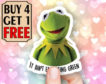 pics Kermit The Frog Aesthetic Stickers kermit the frog sticker etsy