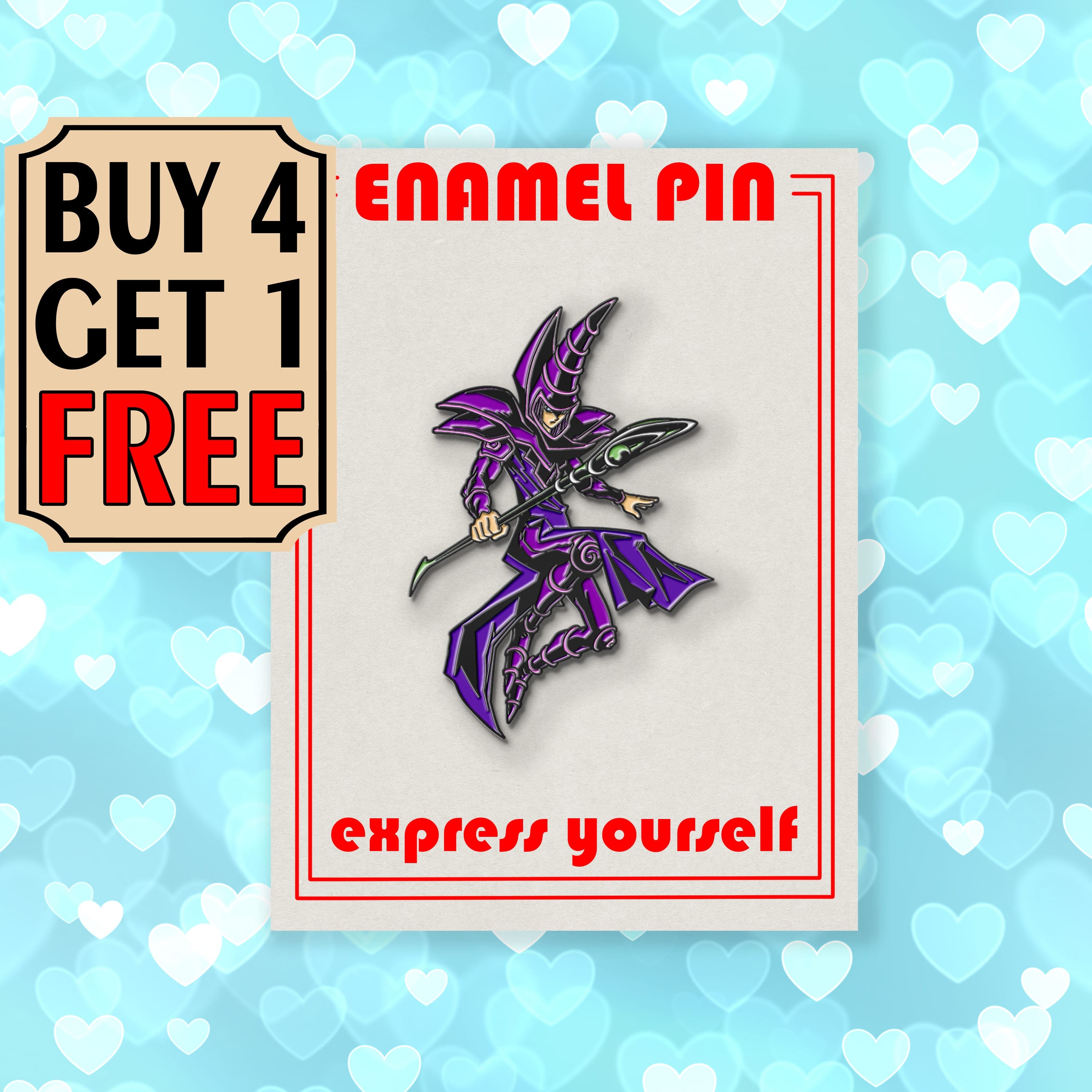 Dark Magician Wizard Enamel Pin Yugioh Witch Enamel Pins Bag | Etsy