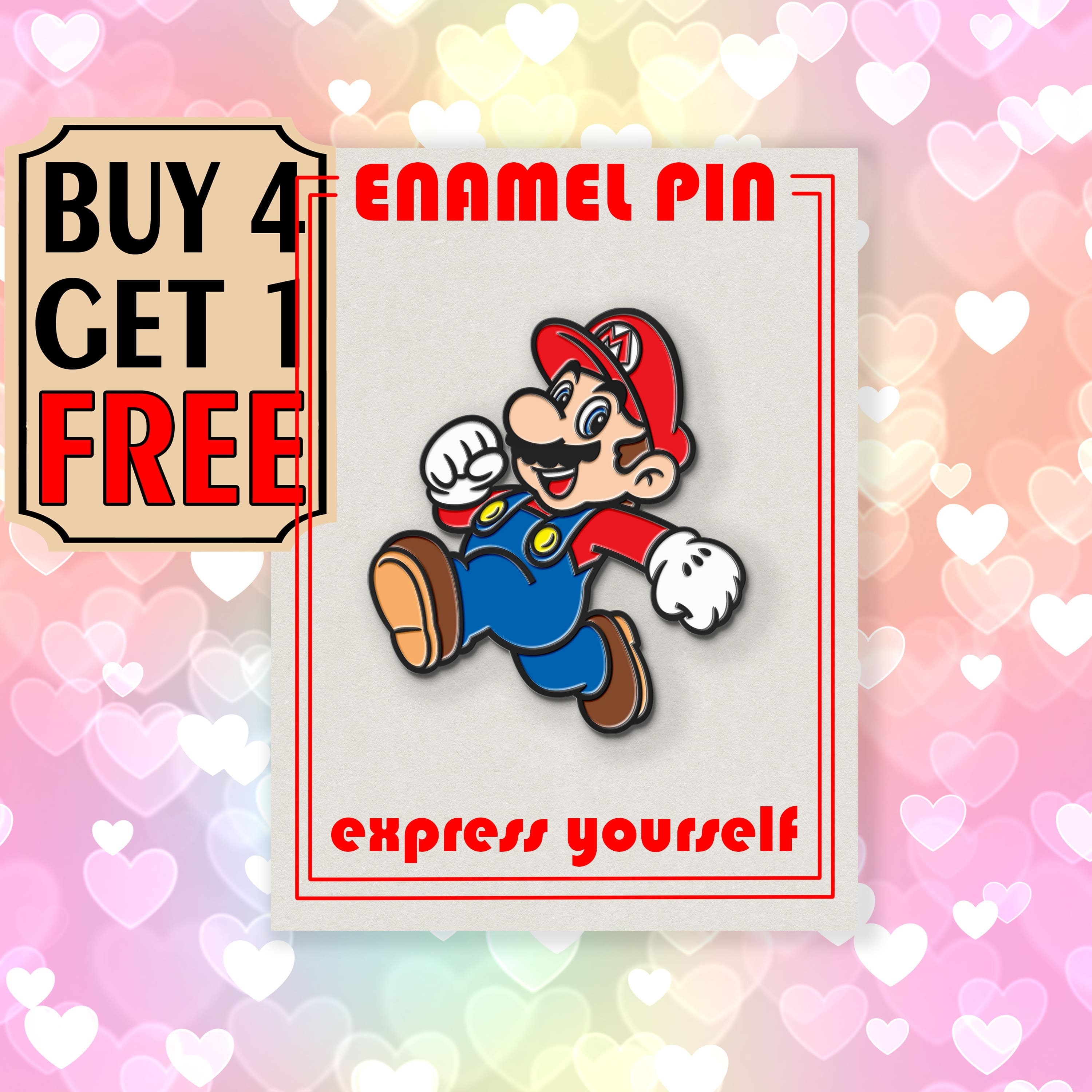 Super Mario Cute Enamel Pin Retro Superhero Enamel Pins Hat Etsy