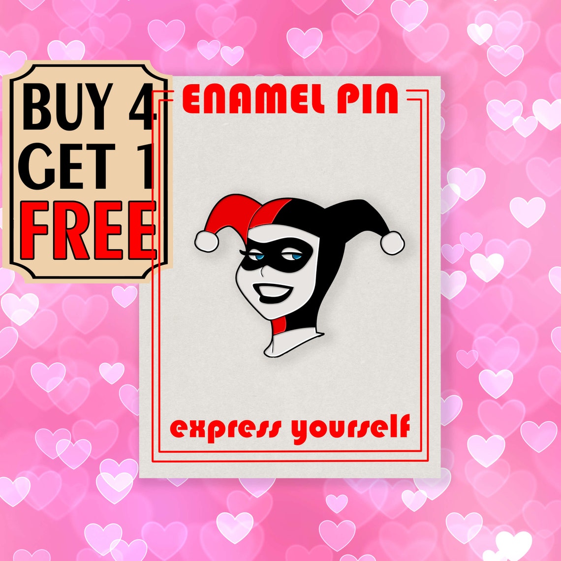 Harley Quinn Funny Enamel Pin Superhero Girl Power Enamel Pins | Etsy
