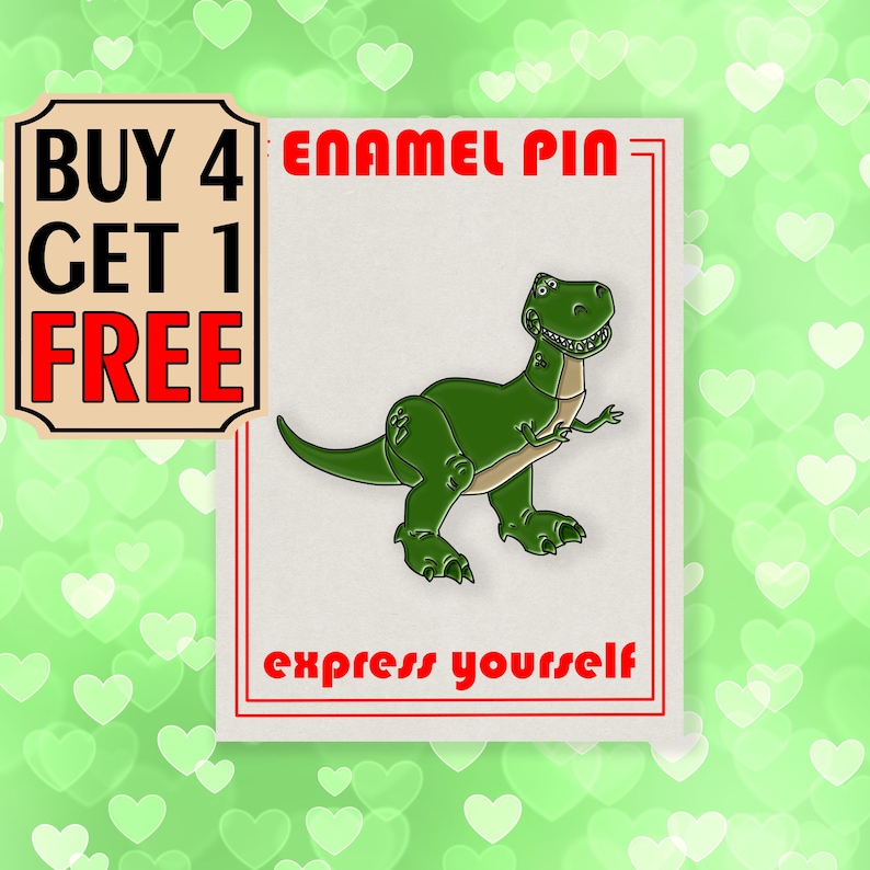 Toy Story Dinosaur Enamel Pin T Rex Anime Enamel Pins Hat Pins Lapel Pin Pins Pin Badge Pin Custom Pins