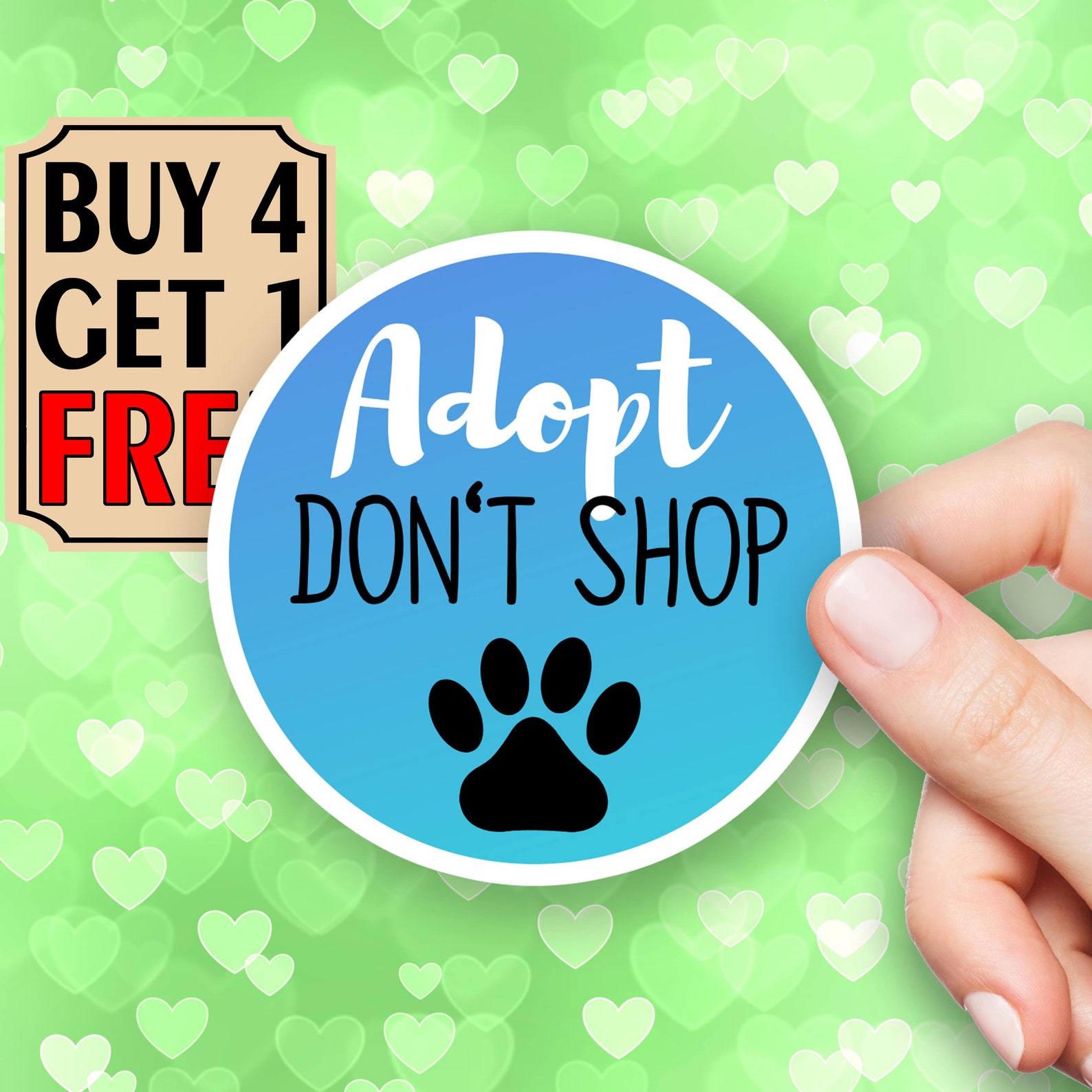 Adopt Don'T Shop Sticker Quotes Sticker Cat Sayings | Etsy