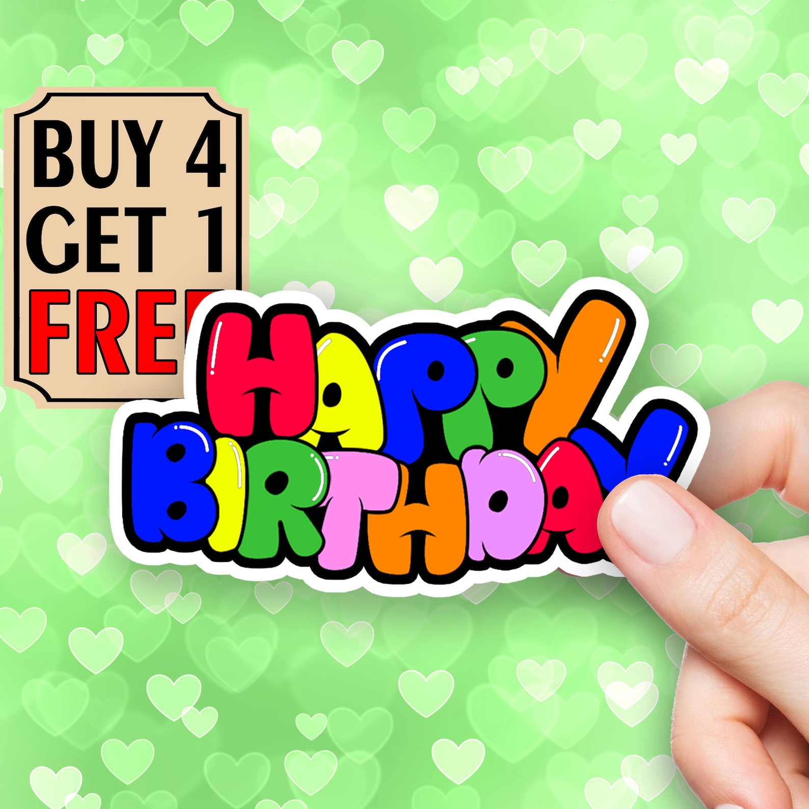 Happy Birthday Sticker Quote Sticker Life Happy Stickers Etsy