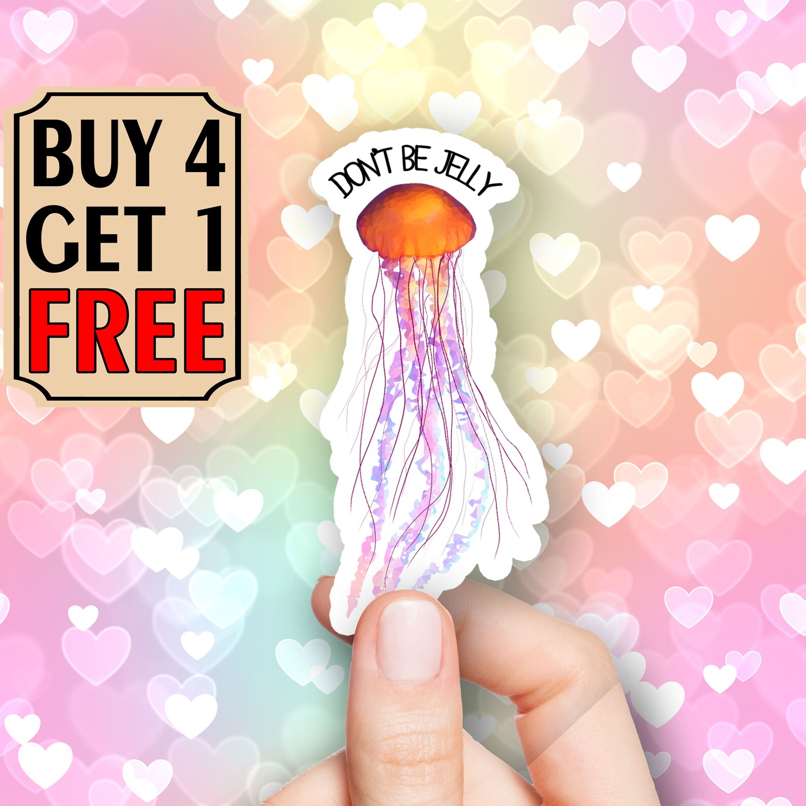 Don'T Be Jelly Sticker Quotes Sticker Funny Sayings Etsy