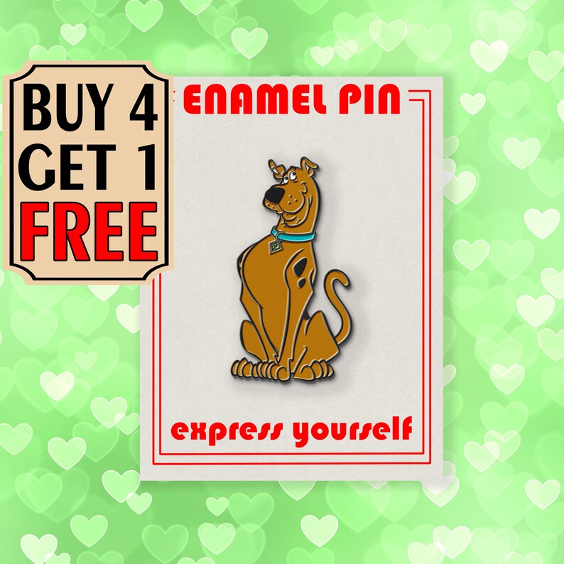 Scooby Doo Dog Enamel Pin Collectible Cartoon Enamel Pins | Etsy