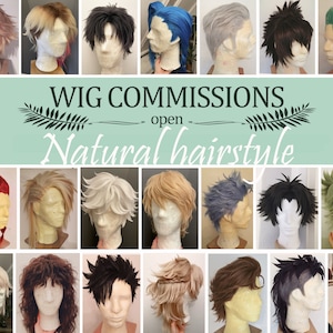 Wig Cosplay commission hair styling costume costum order