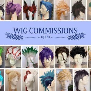 Wig Cosplay commission hair styling costume costum order
