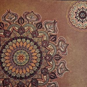 Painting &quot;MANDALA copper&quot;