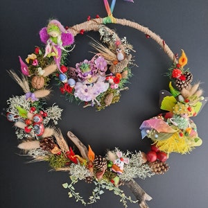 Night light crown &quot;Let&#39;s walk in the woods&quot; bucolic walk to meet the forest elves