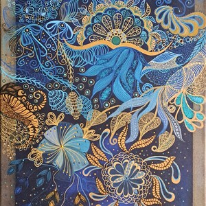 Blaue Nachtmalerei