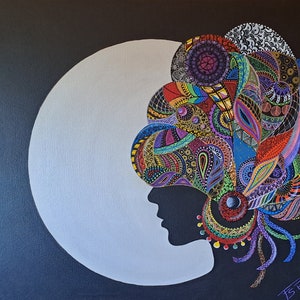 Acrylic painting &quot;Jewels&quot;