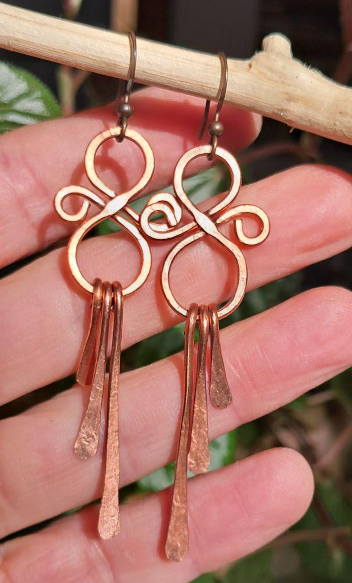 Handmade Copper Earrings - Etsy