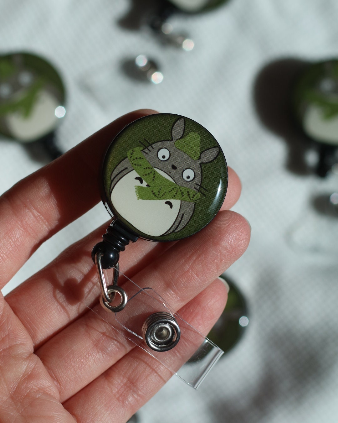 Studio Ghibli Totoro Retractable Badge Reel / Badge Holder for