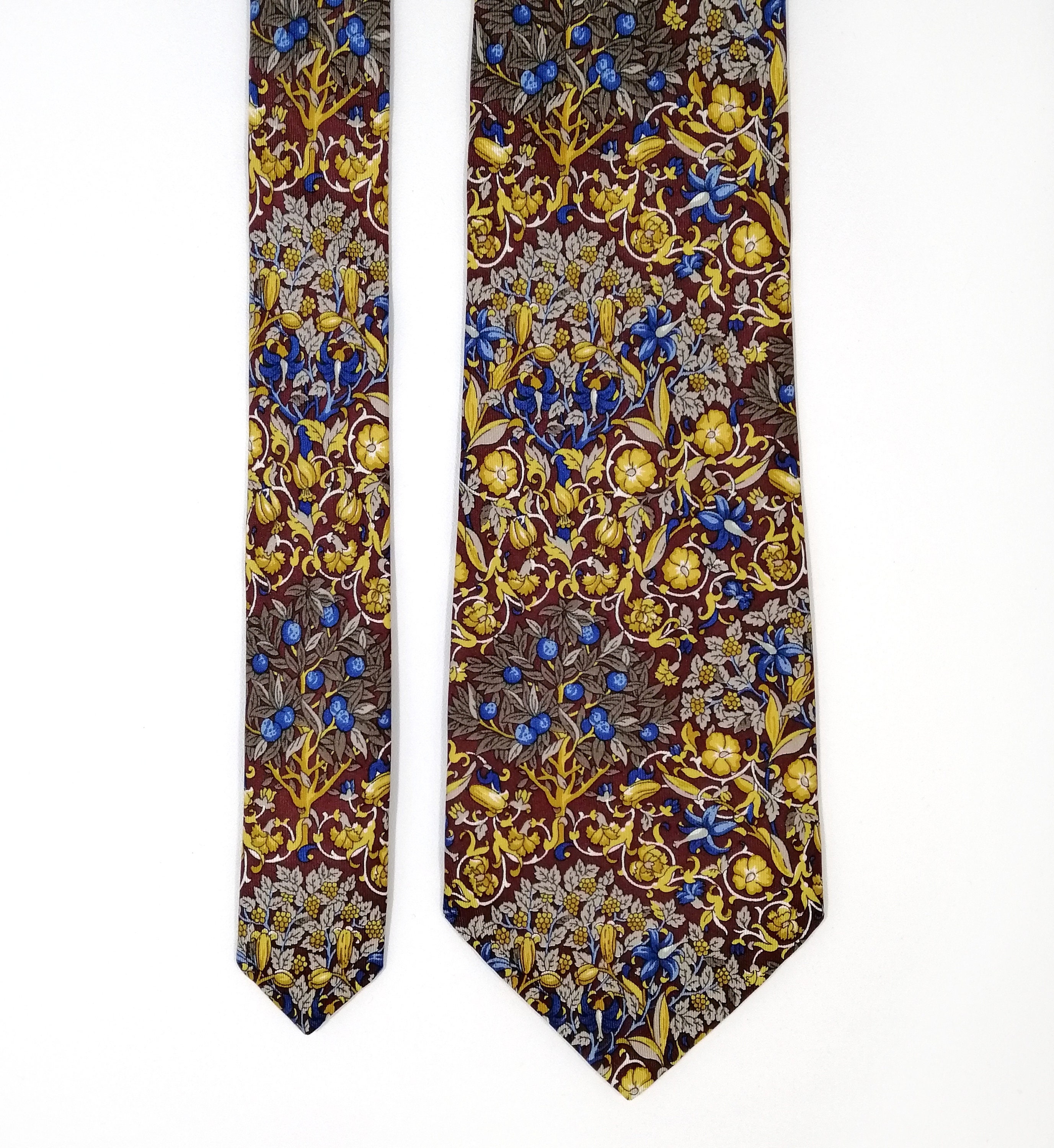 maroon floral ties
